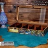 جعبه پذیرایی چوبی چاپی درب شیشه ای 10 قسمتی - Image 3